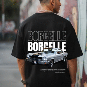Unisex Mustang Racing Edition Oversized T-Shirt – Bórcelle Full Graphic Print