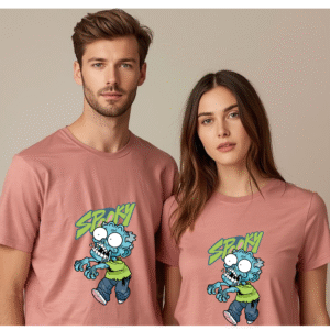 Spooky Pink Unisex Round Neck T-Shirt