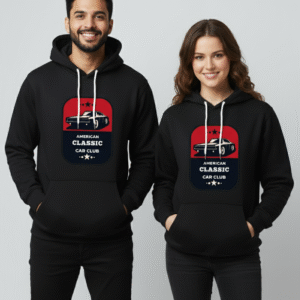Unisex Hoodie – American Classic Car Club Design 🚗