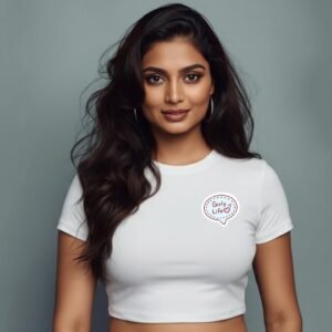 White Ladies Crop Top – Unleash Your Style - Girly Life