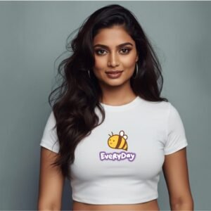 White Ladies Crop Top – Unleash Your Style - Every day