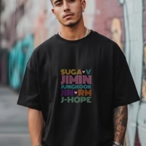 💜 Unisex Oversized BTS Member Name T-Shirts 💜