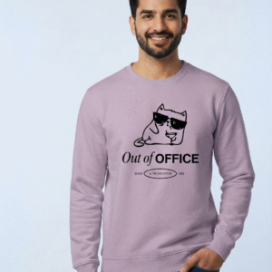 Unisex “Out of Office” Lavender Sweatshirt – Premium Comfort