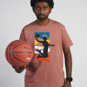 Unisex PLAY Printed Round Neck T-Shirt – Pink